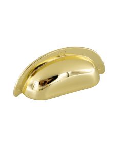 Schelp Handgreep 3922 - Gepolijst Messing 