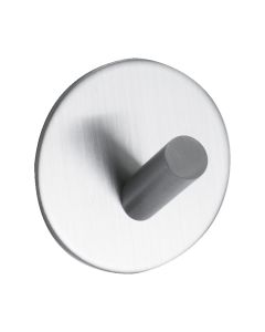 Base 100 1-Haak - Satijn RVS - Beslag Design