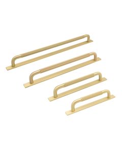 Helix Handvat op Achterplaat - Messing - Beslag Design