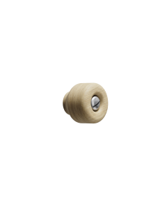 Nola knop - Scandinavisch Eiken / RVS-look