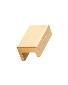 Station Knop - Geborsteld Messing