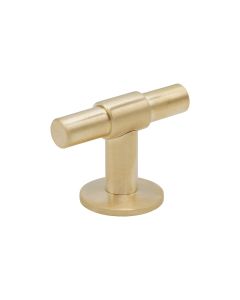 T Uniform Knop - Geborsteld Ongecoat Messing 