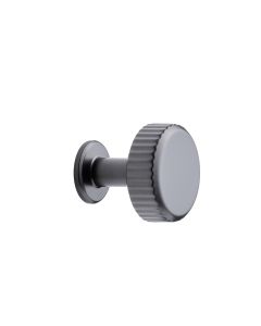 Villa Round Knop - Gun-Metal