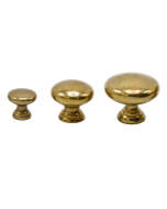 411 Knop - Gepolijste Ongecoat Messing - Beslag Design