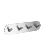Base 100 4-Haak - Satijn RVS - Beslag Design