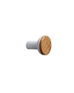 Bis Knop - Hout / Mat Wit