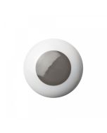 Dot Porselein Knop / Haak - Grijs - Anne Black