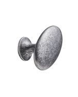 Oval Simple Knop - Antiek Grijs