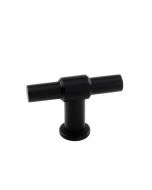 T-Type Knop - Mat Zwart